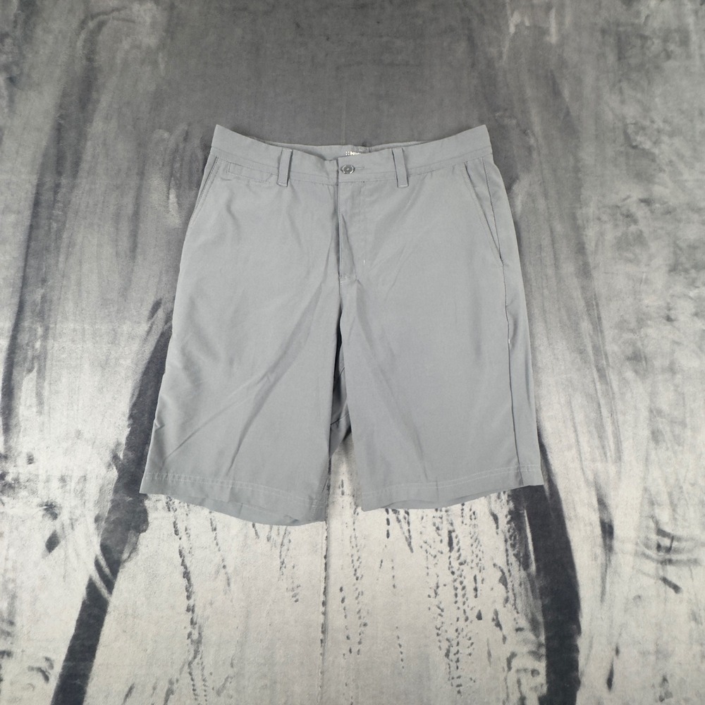 Nike Golf Shorts Mens 30 Gray Dri-FIT Standard Fit Flat Front Performance 4881